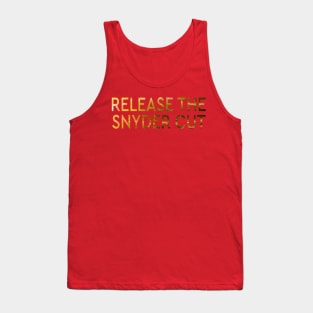 RELEASE THE SNYDER CUT - THE FLASH YELLOW LIGHTNING TEXT Tank Top
